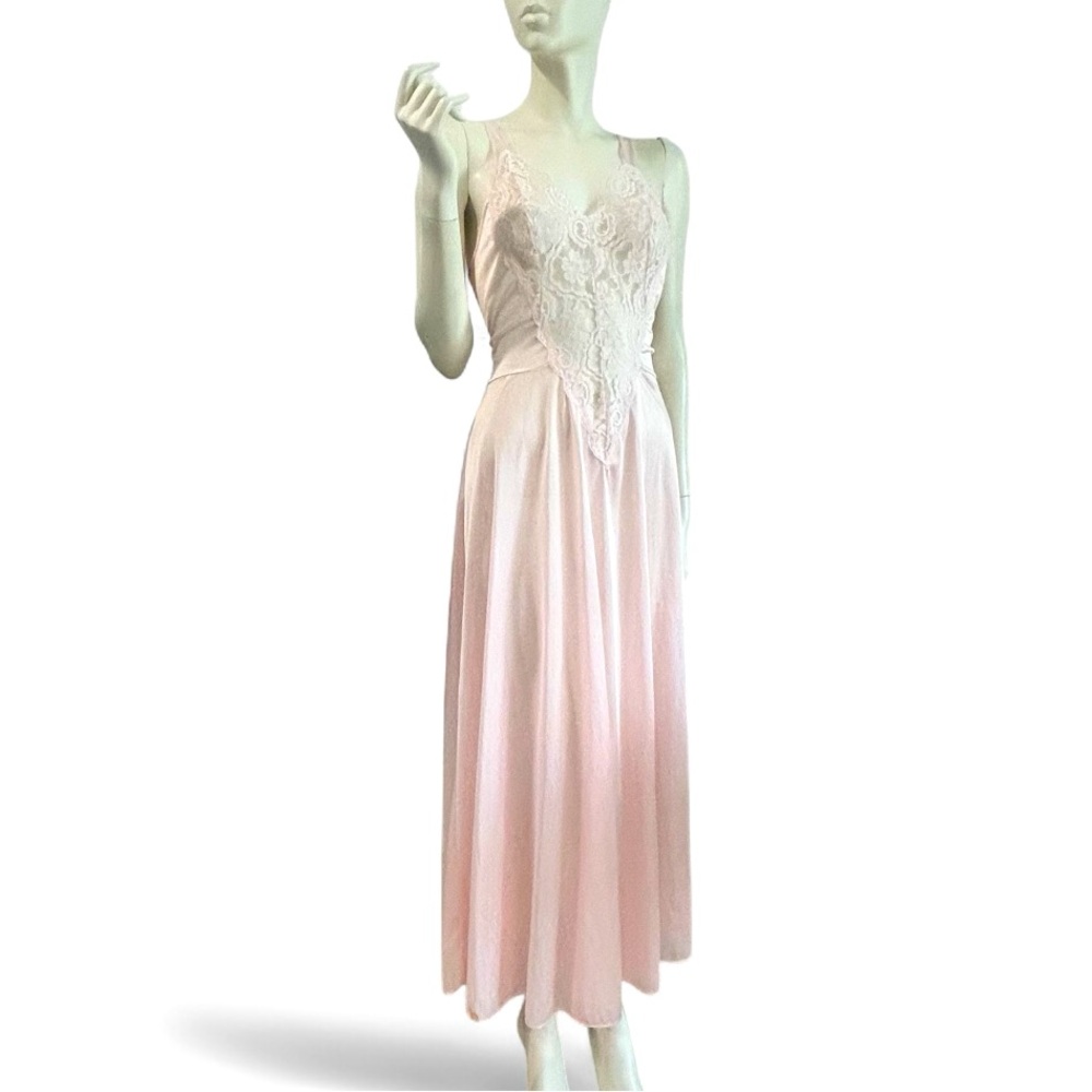 Vintage Lace Trim Baby Pink Nightgown